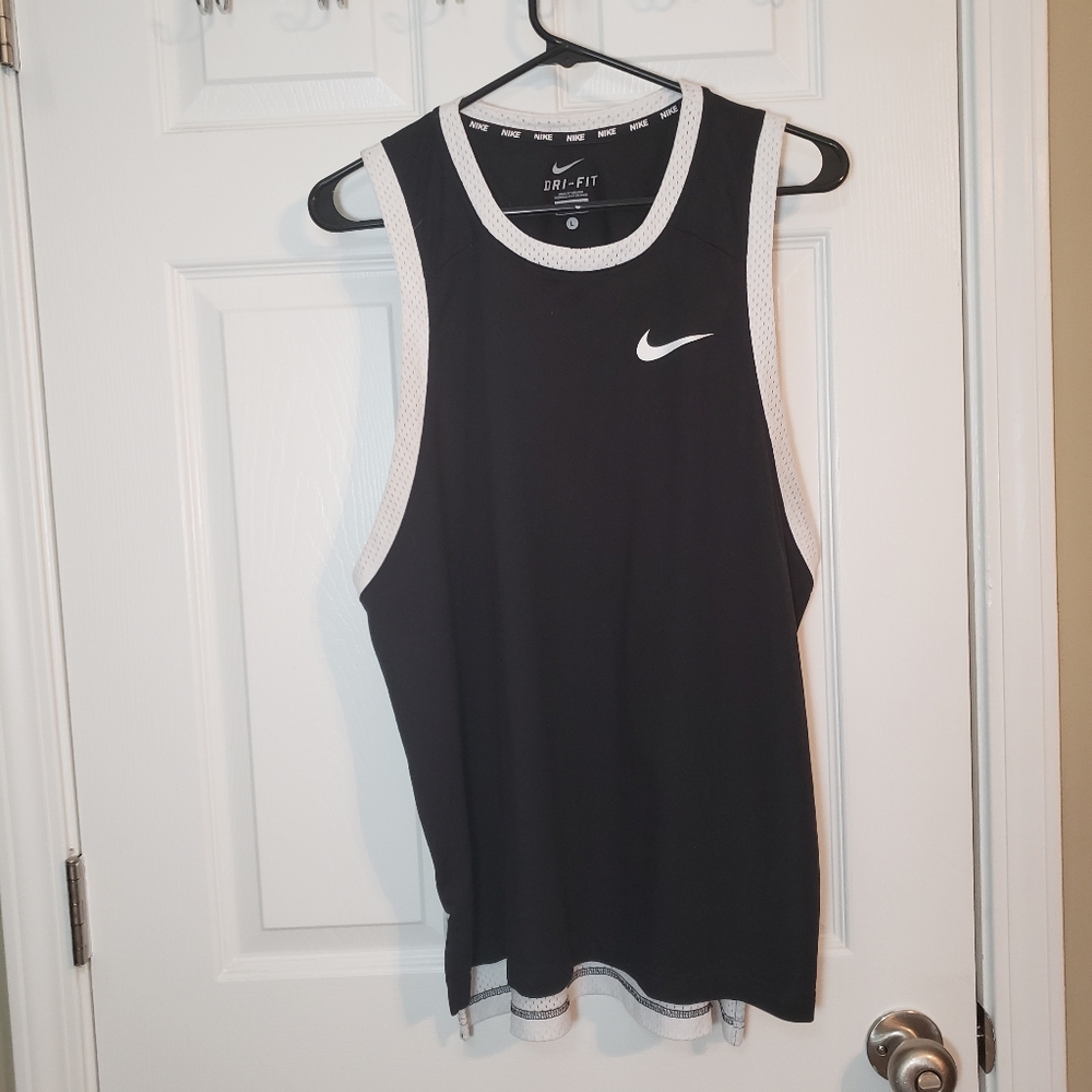 Black and White Nike Tank